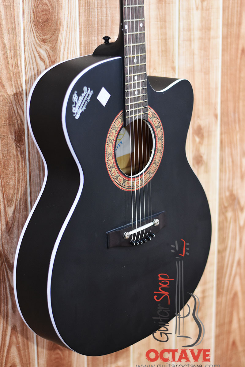 signature black guitar