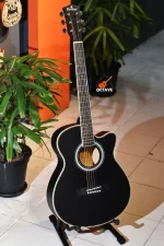 Cordey CR-NP40-BK Newporter Player Series Black color beginners acoustic guitar price in bd